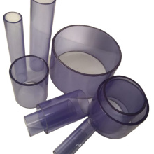 1/2" to 8"  flexible clear plastic pipes